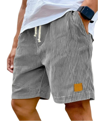 Men's Retro Corduroy Casual Shorts Men Fashion Solid Sweatpants Harajuku Corduroy Short Pants New Men Clothing Roupas