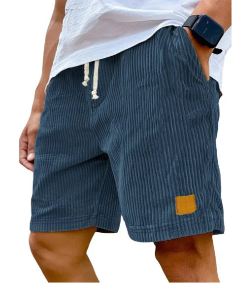 Men's Retro Corduroy Casual Shorts Men Fashion Solid Sweatpants Harajuku Corduroy Short Pants New Men Clothing Roupas