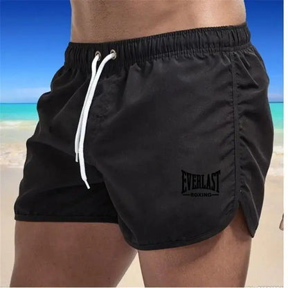 EVERLAST Men's Sports Shorts Summer Quick Dry Running Shorts Swimming Vacation Breathable Mesh Fitness Shorts