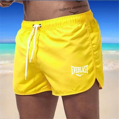 EVERLAST Men's Sports Shorts Summer Quick Dry Running Shorts Swimming Vacation Breathable Mesh Fitness Shorts