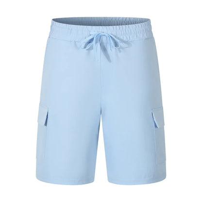 New Multi-Pocket sweatpants Men Shorts Summer cotton linen Comfortable Loose Cargo Short Pants Outdoor Casual Sports Beach Pants