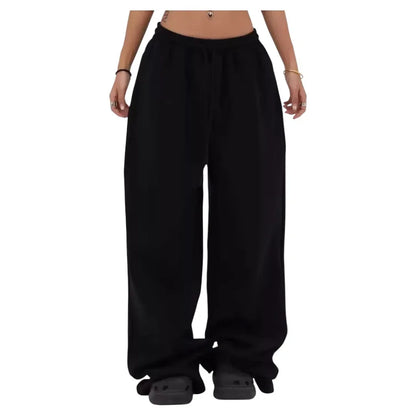 Street Dance Casual Pants Women's Spring Autumn New Straight Sport Sweatpants Loose Versatile Wide Leg Long Trous