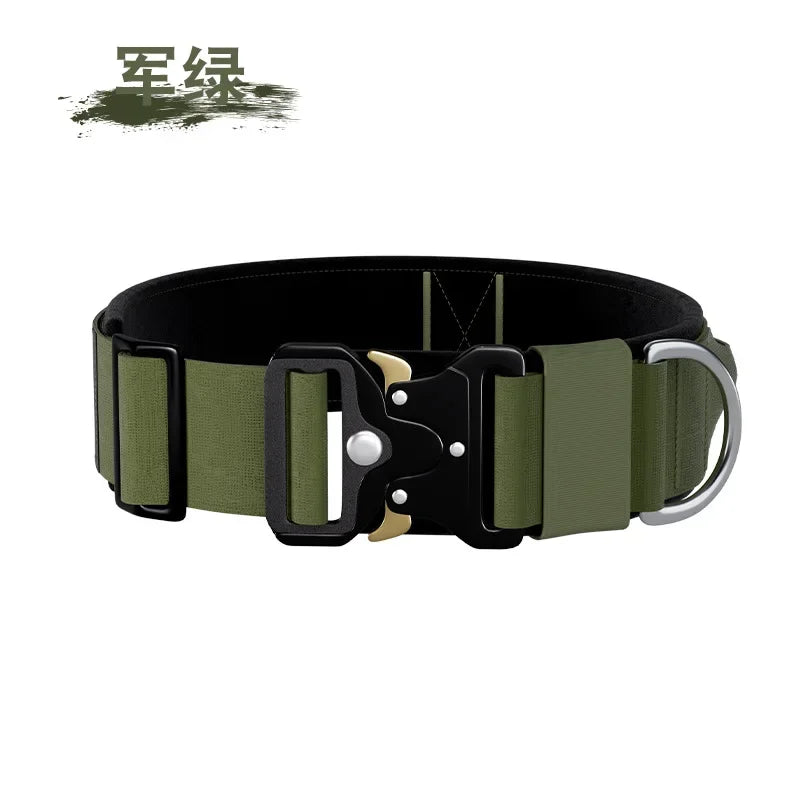 Durable Tactical Dog Collar Leash Tactical Police Dog Collar Military Adjustable Dog Collar For Small Medium Large Dogs