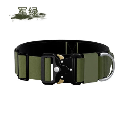 Durable Tactical Dog Collar Leash Tactical Police Dog Collar Military Adjustable Dog Collar For Small Medium Large Dogs