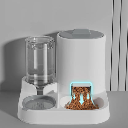 Cat feeding water feeder dog bowl cat bowl smooth food and water supply two-in-one water dispenser cat bowl pet supplies