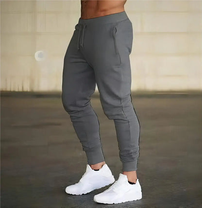 Mens Casual Pants Autumn Winter Sweatpants Men Running Jogger Sports Gym Trousers Fashion Solid Color Workout Long Pants 2025