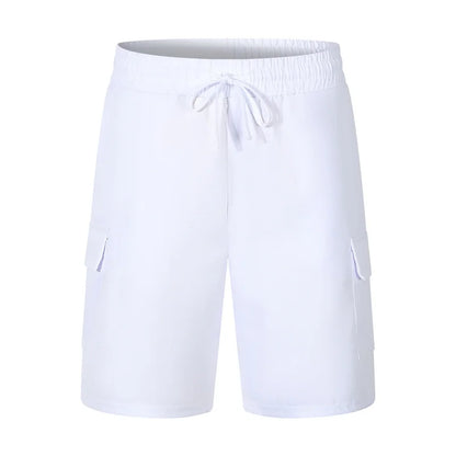 New Multi-Pocket sweatpants Men Shorts Summer cotton linen Comfortable Loose Cargo Short Pants Outdoor Casual Sports Beach Pants