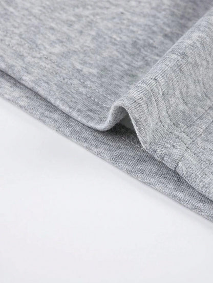 Men's Regular Fit Solid Color Drawstring Waist Sports Pants Autumn and Winter Casual Pocket Design Pants Men's Daily Trousers