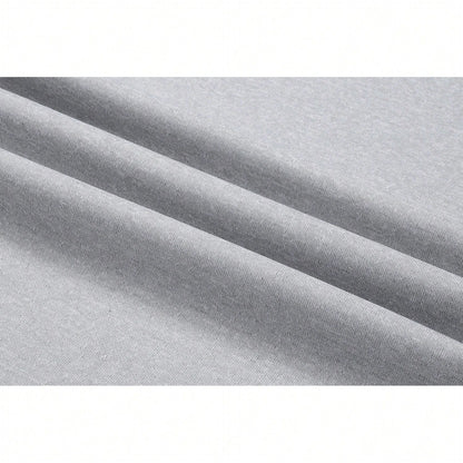 Men's Regular Fit Solid Color Drawstring Waist Sports Pants Autumn and Winter Casual Pocket Design Pants Men's Daily Trousers