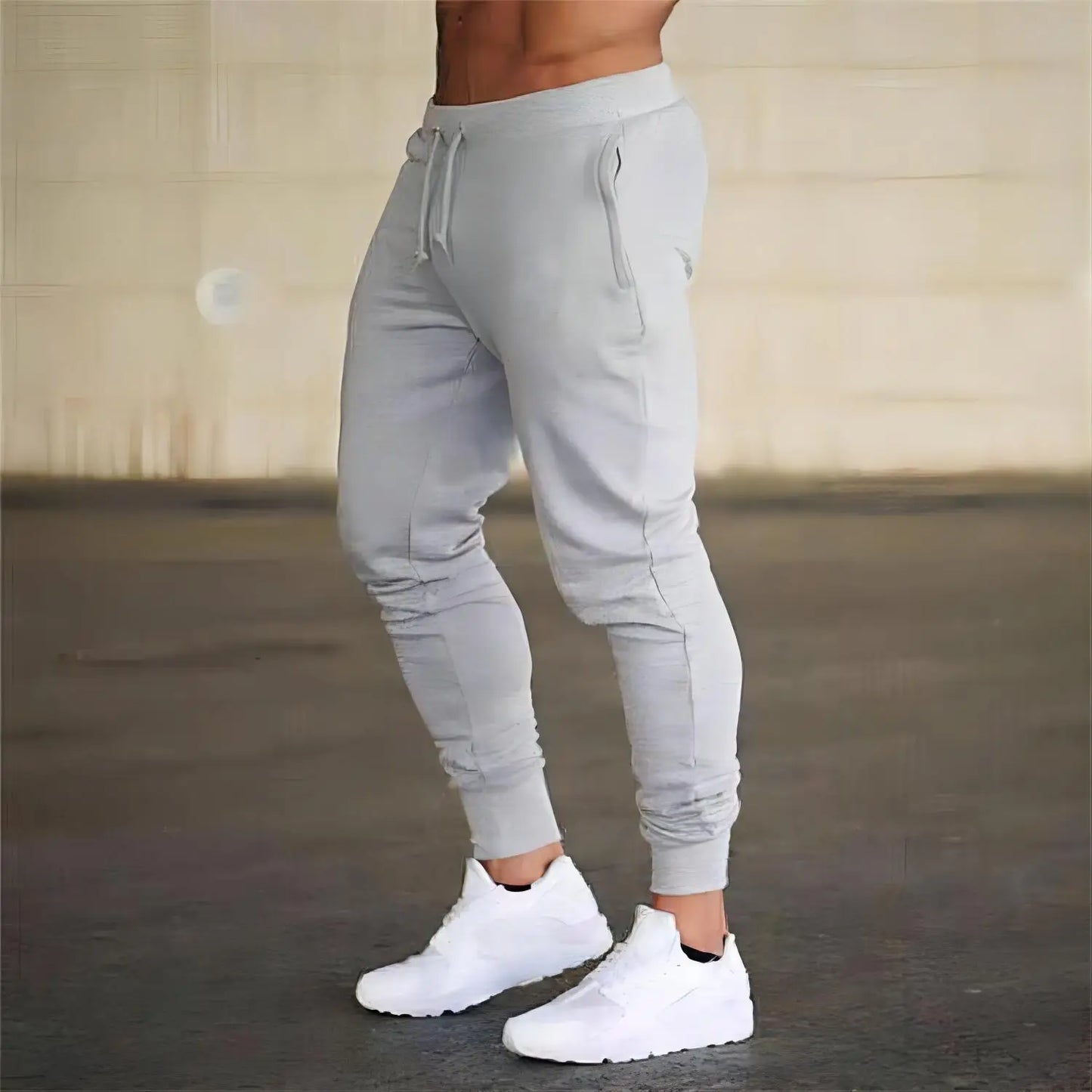 Mens Casual Pants Autumn Winter Sweatpants Men Running Jogger Sports Gym Trousers Fashion Solid Color Workout Long Pants 2025