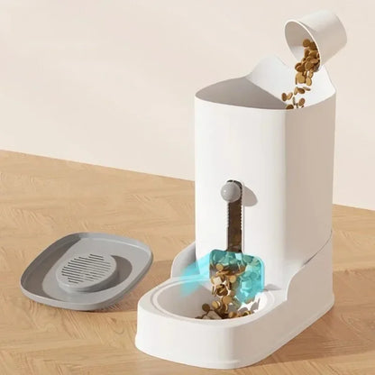 Dog Cat Water Fountain Large Capacity Pet Feeder Cat Food Bowl Gravity Food Feeder Gravity Water Fountain Cat Accessories