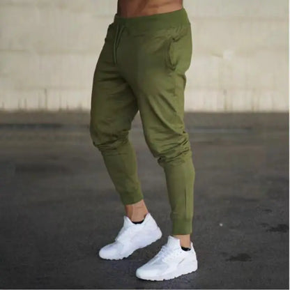 Mens Casual Pants Autumn Winter Sweatpants Men Running Jogger Sports Gym Trousers Fashion Solid Color Workout Long Pants 2025