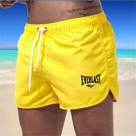 EVERLAST Men's Sports Shorts Summer Quick Dry Running Shorts Swimming Vacation Breathable Mesh Fitness Shorts