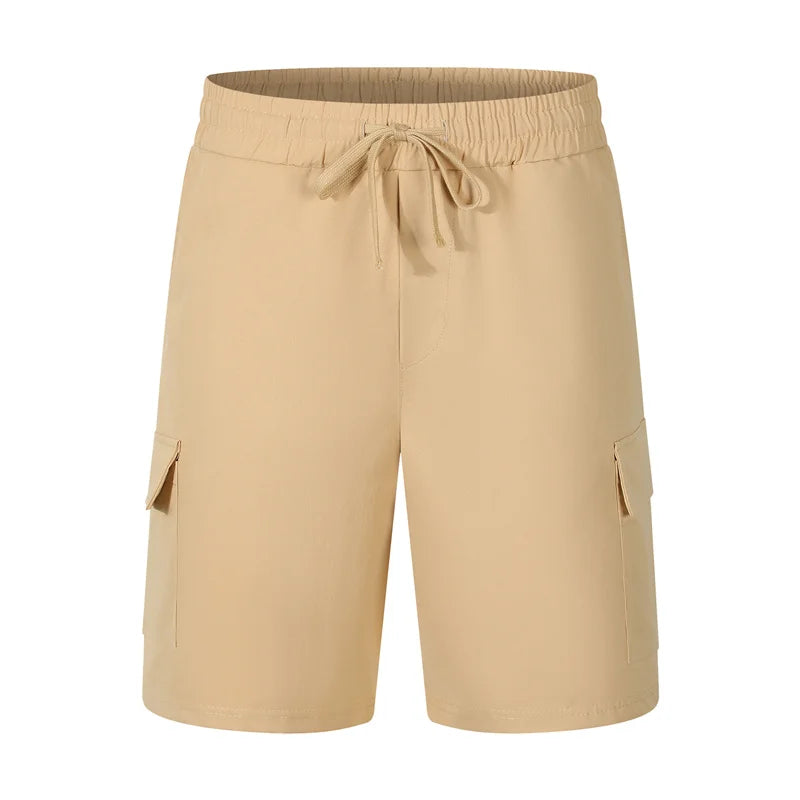 New Multi-Pocket sweatpants Men Shorts Summer cotton linen Comfortable Loose Cargo Short Pants Outdoor Casual Sports Beach Pants