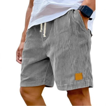 Men's Retro Corduroy Casual Shorts Men Fashion Solid Sweatpants Harajuku Corduroy Short Pants New Men Clothing Roupas
