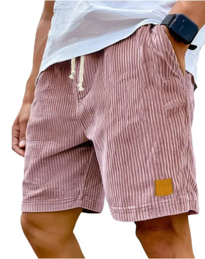 Men's Retro Corduroy Casual Shorts Men Fashion Solid Sweatpants Harajuku Corduroy Short Pants New Men Clothing Roupas
