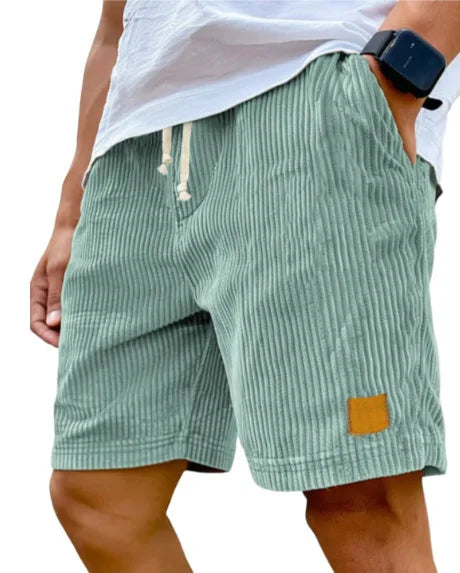 Men's Retro Corduroy Casual Shorts Men Fashion Solid Sweatpants Harajuku Corduroy Short Pants New Men Clothing Roupas