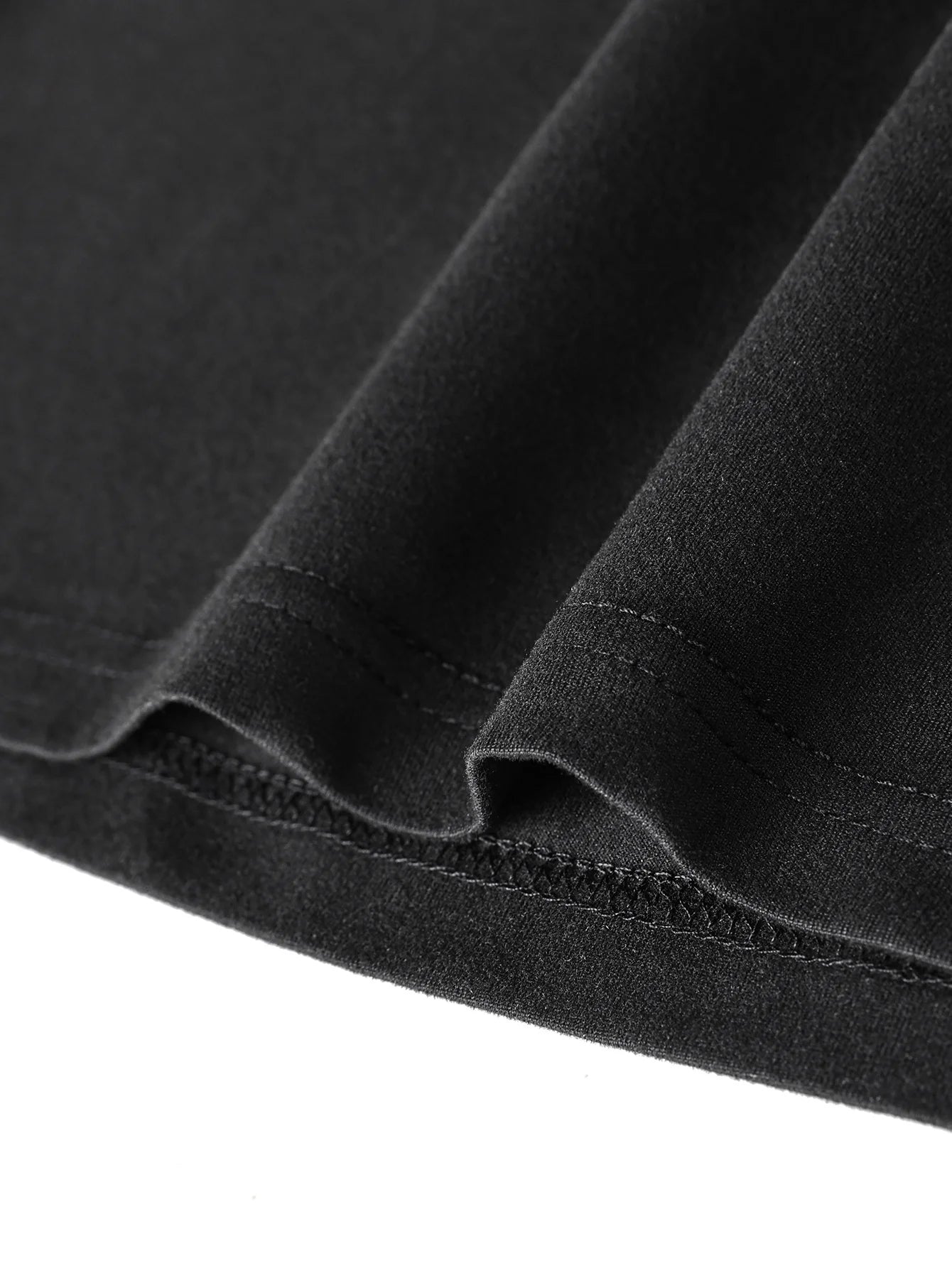 Men's 100% pure cotton loose fit comfortable sports and leisure creative line pattern printed round neck long sleeved T-shirt